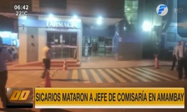 Sicarios mataron a jefe policial en Amambay | Telefuturo