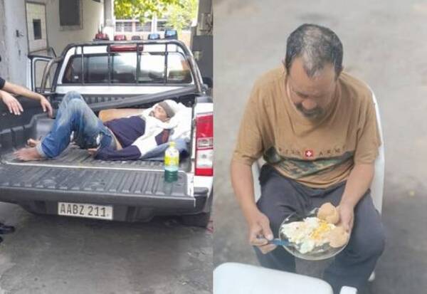 Crónica / Policías rescataron a un hombre abandonado, le bañaron y dieron de comer