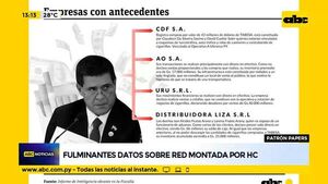 Patron Papers fulminantes datos sobre red montada por Horacio Cartes - ABC Noticias - ABC Color