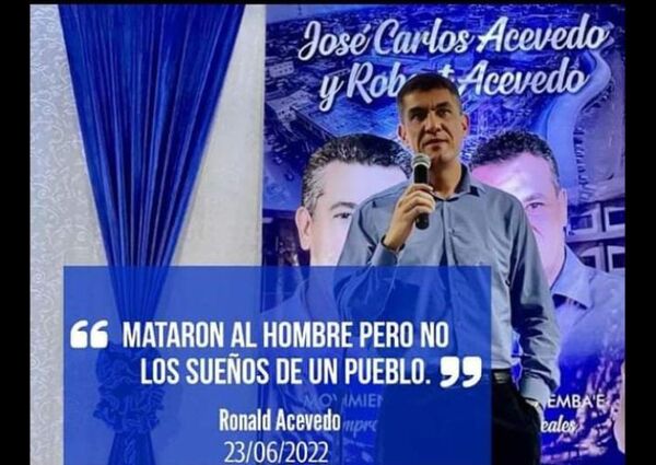 Ronald Acevedo disputará el cargo de Intendente Municipal de Pedro Juan Caballero