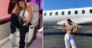 La Nación / Kylie Jenner causa polémica por hacer vuelos privados de 12 minutos