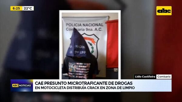 Cae presunto microtraficante de drogas - ABC Noticias - ABC Color