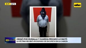 Orinó por muralla y guardia privado lo mató - ABC Noticias - ABC Color