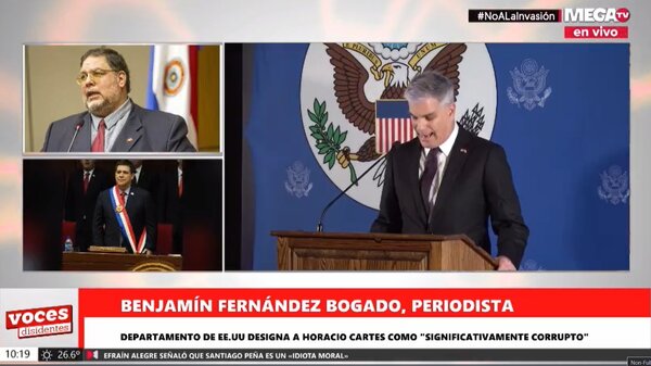 “Cartes es un lastre para la política paraguaya y este es su tiempo final”, afirma Benjamín Fernández Bogado - Megacadena — Últimas Noticias de Paraguay