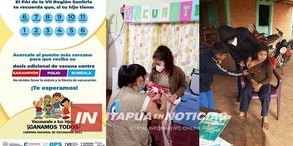 GRAN CAMPAÑA DE VACUNACIÓN EN ENCARNACIÓN Y CAMBYRETÁ