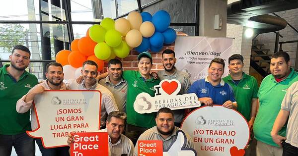 La Nación / Bebidas del Paraguay obtuvo la certificación Great Place to Work