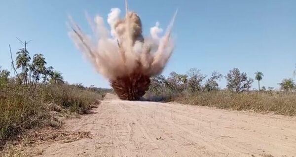Video: destruyen pistas clandestinas en el Parque Nacional Paso Bravo - Policiales - ABC Color
