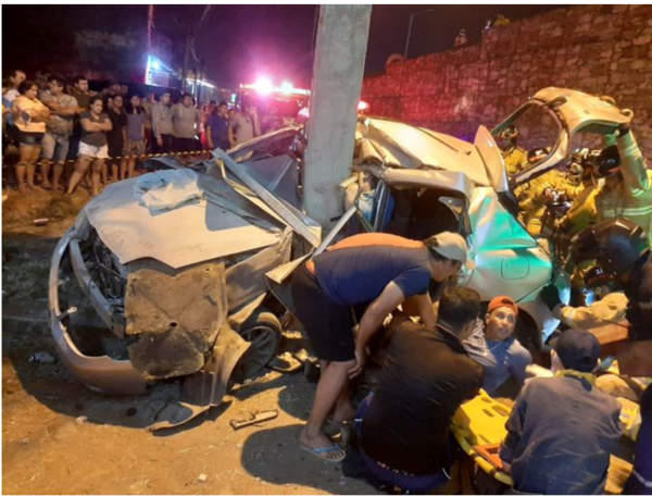 Dos finados es el resultado de un váiro accidente de tránsito ocurrido en Limpio