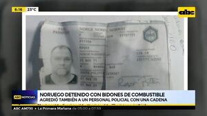 Noruego detenido con bidones de combustible - ABC Noticias - ABC Color