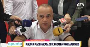 La Nación / Bachi Núñez denuncia posible plan de atropello para lograr juicio político a fiscal general