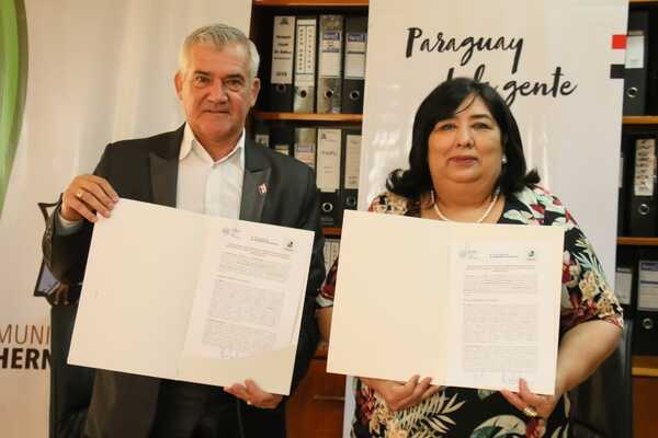 El MINNA y la Municipalidad de Hernandarias firmaron convenio de cooperación interinstitucional - Noticde.com