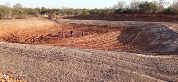 Esta semana culminaría construcción del tajamar ubicado en la comunidad San Rafael del distrito de Tte 1° Manuel Irala Ferná
