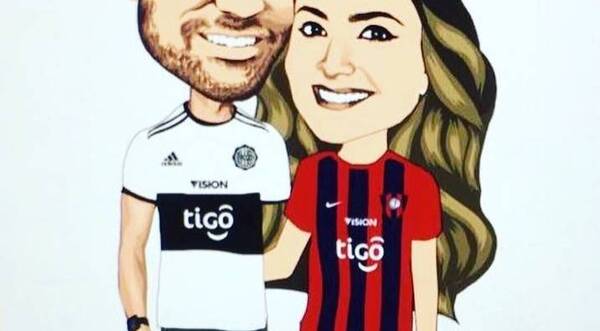 Crónica / Felicita a Olimpia por su cumple con una camiseta de Cerro marcando territorio