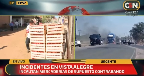 Reportan enfrentamiento tras incautación de tomates en Vista Alegre