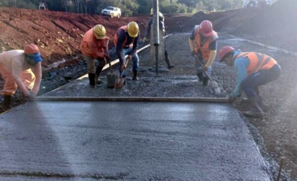 Avance sostenido de las obras de acceso al Puente de la Integración