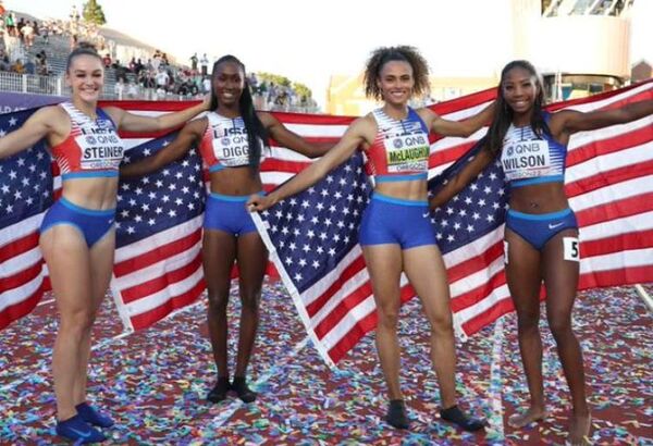 Estados Unidos arrasó en el medallero del Mundial de Atletismo