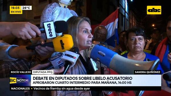 Continuará el debate en Diputados sobre libelo acusatorio - ABC Noticias - ABC Color
