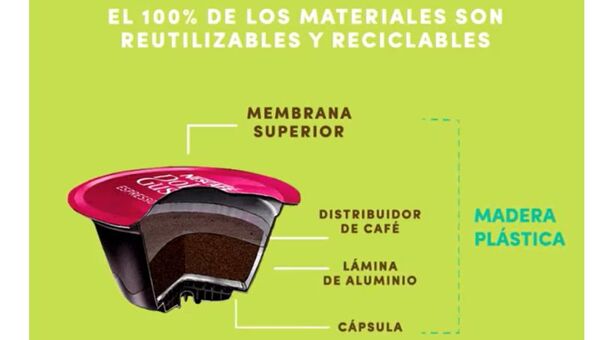 Programa local de reciclaje de Nestlé convertirá las cápsulas de café en madera plástica
