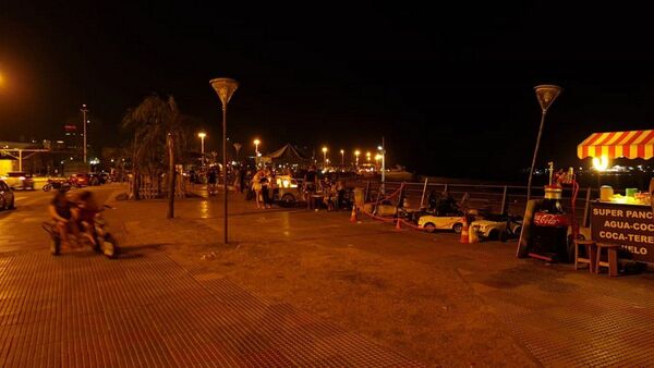 Costanera a oscuras y Policía no responde sobre cámaras averiadas