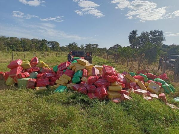 Detectan otra importante carga de Marihuana en Amambay