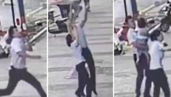 Crónica / [VIDEO] Atrapó a una niña cuando caía del quinto piso