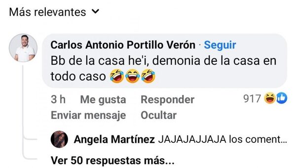 Carlos Portillo trató de "demonia" a Natty Balbuena - Teleshow