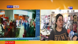 Rompevidrios asaltan un local comercial de Areguá | Noticias Paraguay