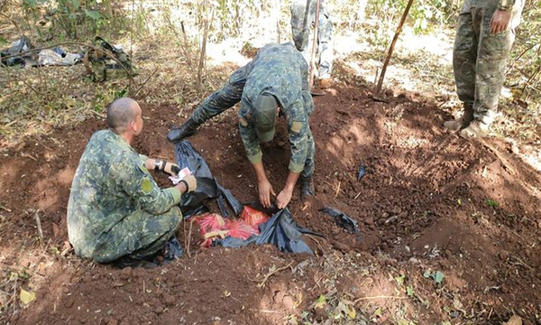 Encuentran importante carga de marihuana, que se encontraba escondido bajo tierra en Amambay - OviedoPress