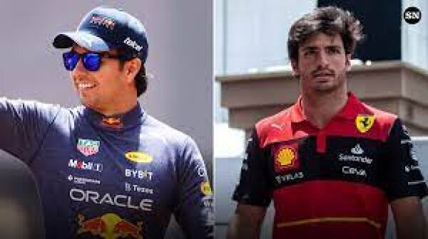 Las dos caras de la moneda entre Sainz y Checo Pérez