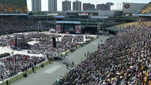 El papa Francisco celebró su primera gran misa en Canadá