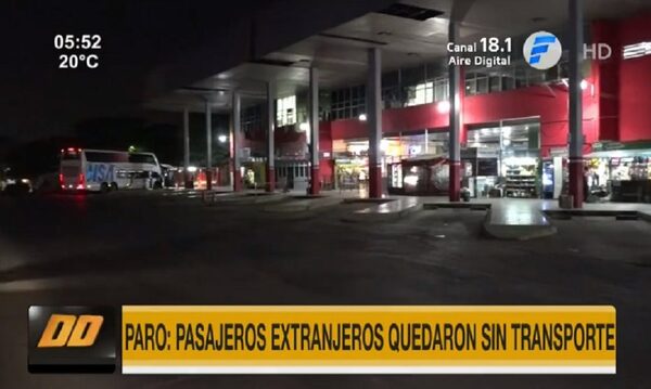 Comenzó el paro de buses del interior | Telefuturo