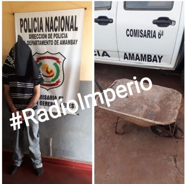 Detienen a un joven por hurto de una carretilla - Radio Imperio