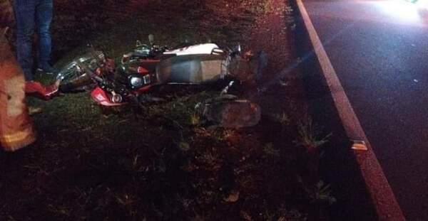 Motoca falleció al chocar contra maquinaria agrícola en Fram