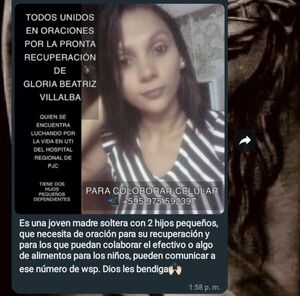 Madre de joven que se encuentra en UTI tras accidente apela a la solidaridad ciudadana - Radio Imperio
