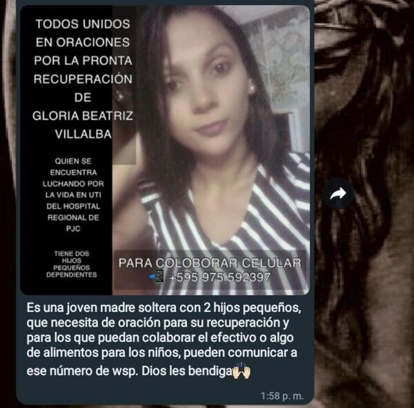 Madre de joven que se encuentra en UTI tras accidente apela a la solidaridad ciudadana - Radio Imperio
