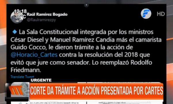 ¿En busca de fueros? Corte da trámite a acción de Horacio Cartes | Telefuturo