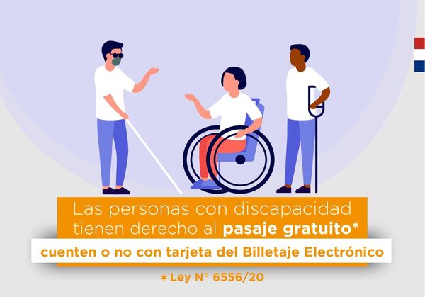 Personas con discapacidad tienen pasaje gratuito, pero deben gestionar con anticipación