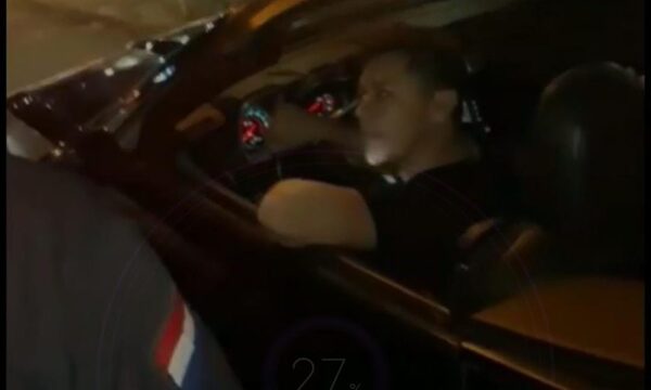 (VIDEO) Conductor tatacho agredió a policías y quedó preso