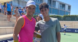 El paraguayo Dani Vallejo entrenó con el mismísimo Nadal