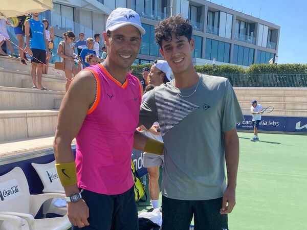 Daniel Vallejo entrenó con Rafael Nadal en el Rafa Nadal Academy - Tenis - ABC Color