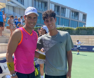 Dani Vallejo entrena con el mismísimo Rafael Nadal