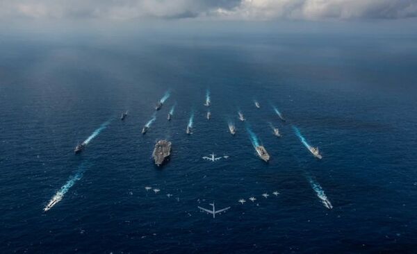 Una flota de Estados Unidos con el portaaviones USS Reagan navegará por el mar de China Meridional en plena tensión por Taiwán
