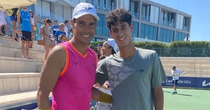 ¡Que honor! Tenista paraguayo entrenó con Rafael Nadal