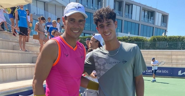 ¡Que honor! Tenista paraguayo entrenó con Rafael Nadal