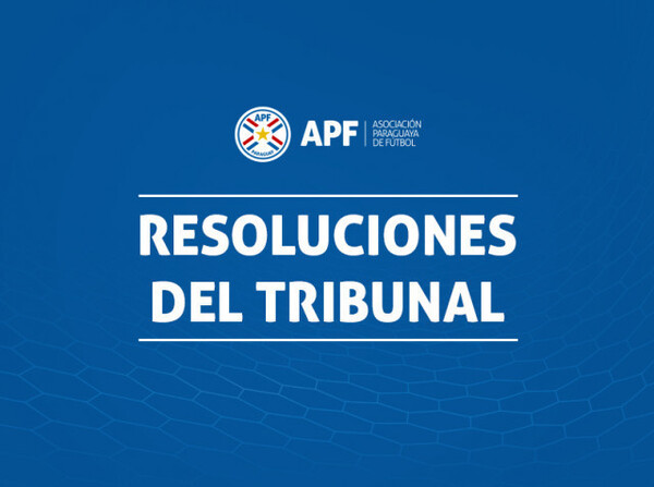 Resoluciones del Tribunal - APF