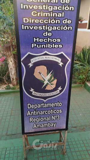 Filtran información sobre allanamiento de Antinarcóticos en Pedro Juan