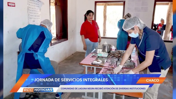 Realizan jornada de servicios integrales en la Comunidad de Laguna Negra