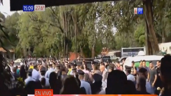 Así despiden al oficial Gustavo Bareiro | Noticias Paraguay