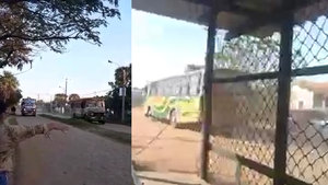 Vecinos se manifiestan contra colectivos que juegan carrera