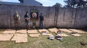Allanan un centro de acopio de marihuana e incautan 476 kilos de la droga en PJC